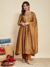 Kf 55 Vichitra Silk Embroidered Work Top With Bottom Dupatta Wholesale Market In Surat